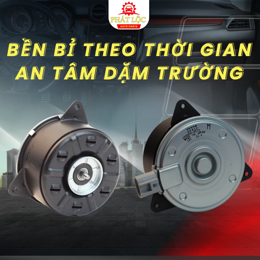 Mô tơ quạt két nước, giàn nóng Denso phù hợp Vios 2007-2022, Avanza 2018-2022 ( Denso chính hãng) - ảnh 3