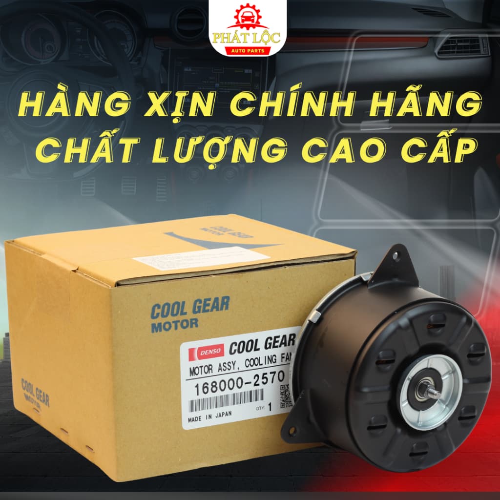Mô tơ quạt két nước, giàn nóng Denso phù hợp Vios 2007-2022, Avanza 2018-2022 ( Denso chính hãng) - ảnh 2