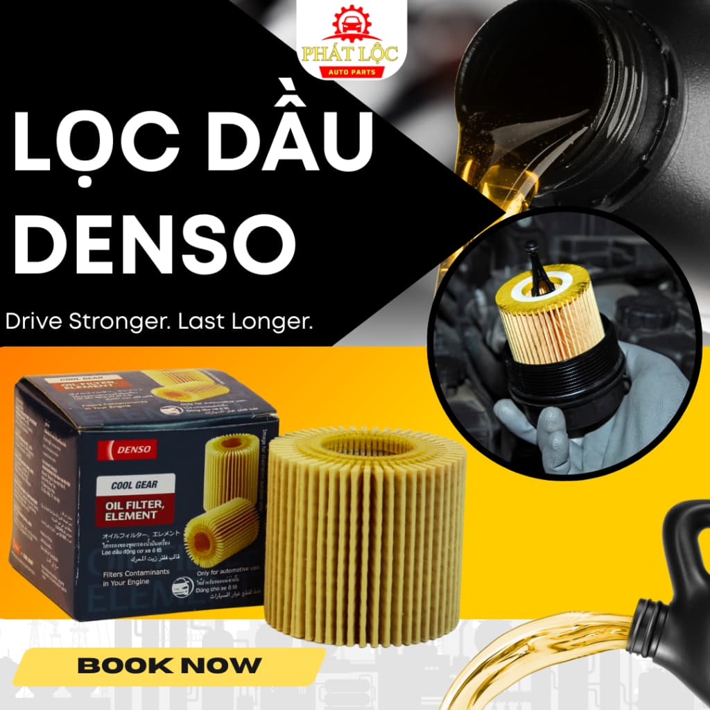 Lọc nhớt động cơ Denso phù hợp Altis 2008-2022, Yaris ( Denso chính hãng)