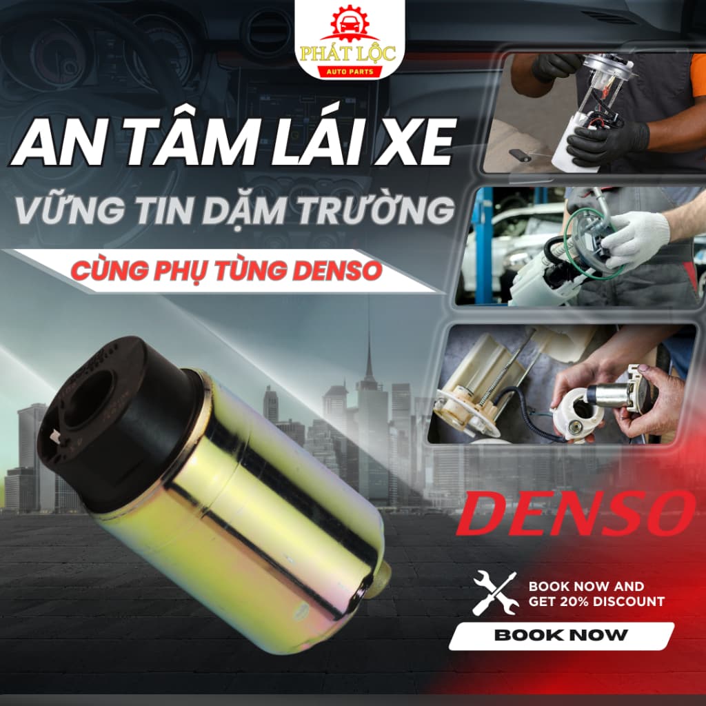 Bơm nhiên liệu, bơm xăng Denso phù hợp Altis 2014-2022,Vios , Corolla 2014-2022 ( Denso chính hãng)