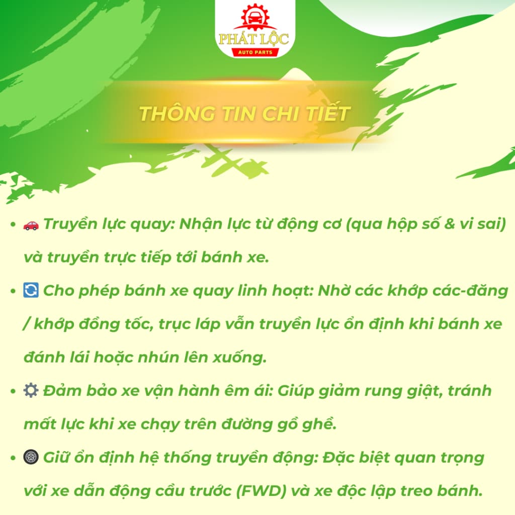 Trục láp Accent 2018-2023 ( Hyundai chính hãng) - ảnh 4