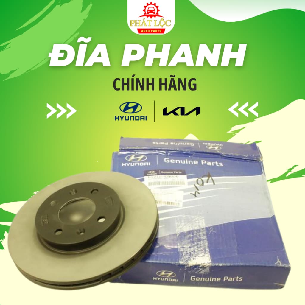 Đĩa phanh trước Accent 2018-2023 ( Hyundai chính hãng) - ảnh 3