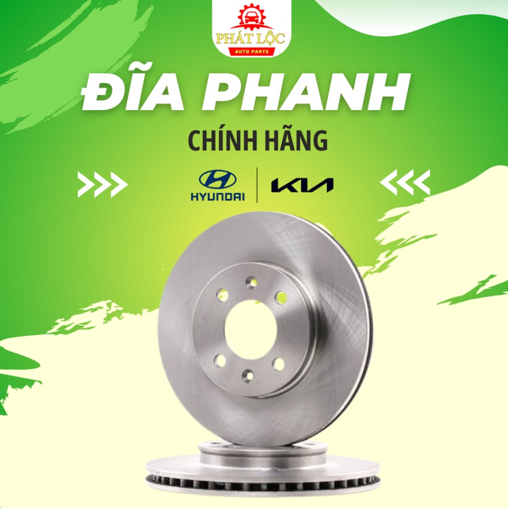 Đĩa phanh trước Accent 2018-2023 ( Hyundai chính hãng) - ảnh 2