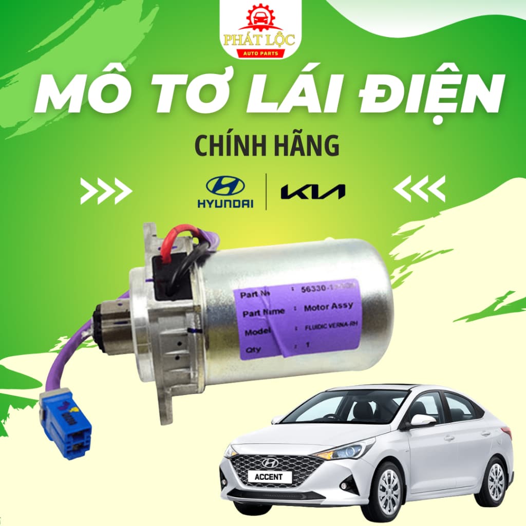 Mô tơ trợ lực lái điện Accent 2018-2024 ( Hyundai chính hãng)