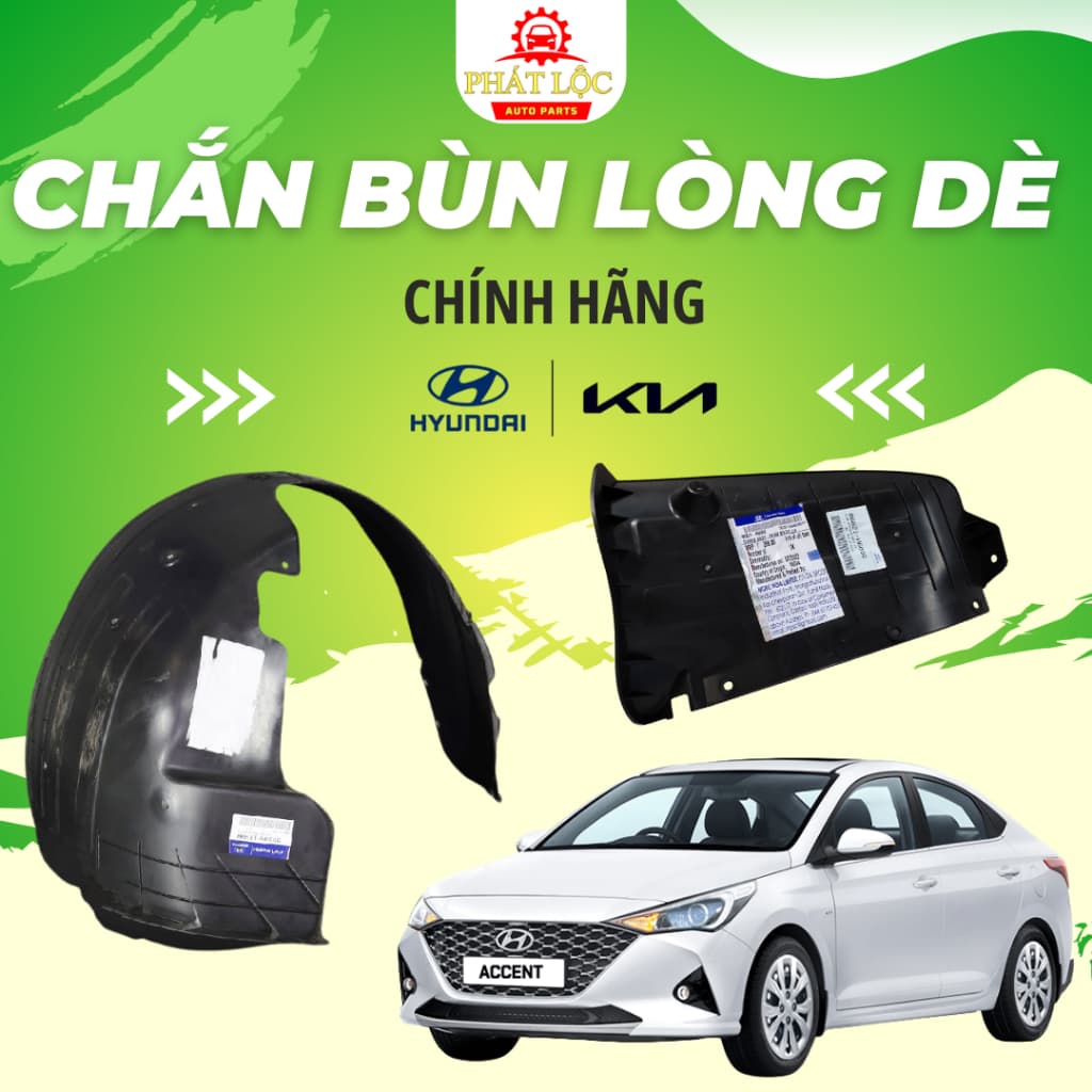 Lòng dè chắn bùn Accent 2018-2023 ( Hyundai chính hãng)