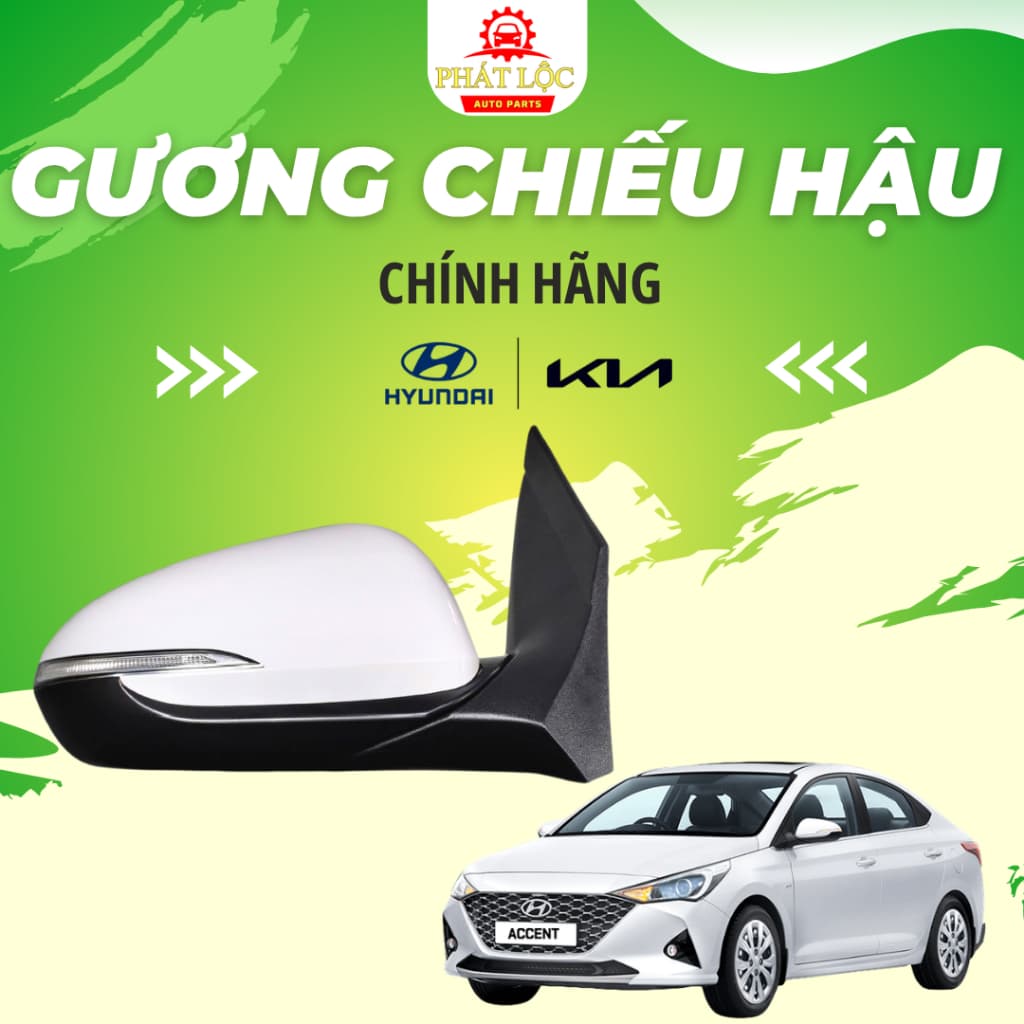 Gương chiều hậu Accent 2018-2023 ( Hyundai chính hãng)