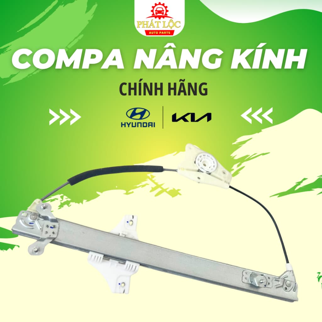 Cáp nâng kính, Compa nâng kính Accent 2018-2023 ( Hyundai chính hãng) - ảnh 2