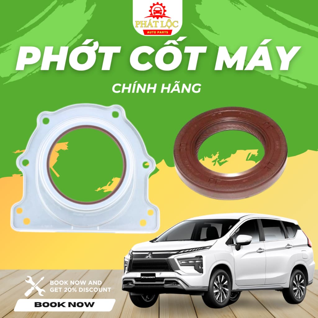 Phớt đuôi cốt náy, phớt đầu cốt máy Xpander ( Mitsubishi chính hãng)