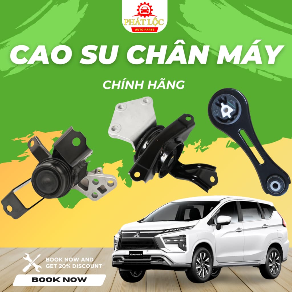 Cao su chân máy, cao su chân hộp số Xpander ( Mitsubishi chính hãng)