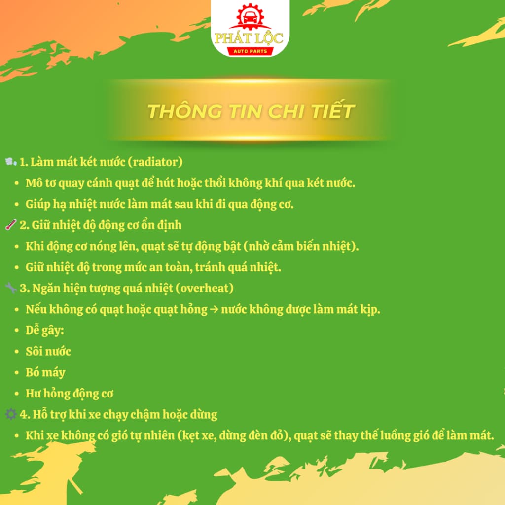 Mô tơ quạt két nước, quạt dàn nóng Xpander ( Mitsubishi chính hãng) - ảnh 5