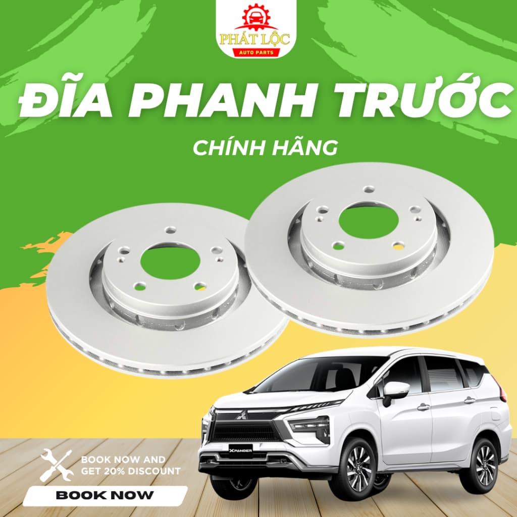 Đĩa phanh trước Xpander ( Mitsubishi chính hãng)