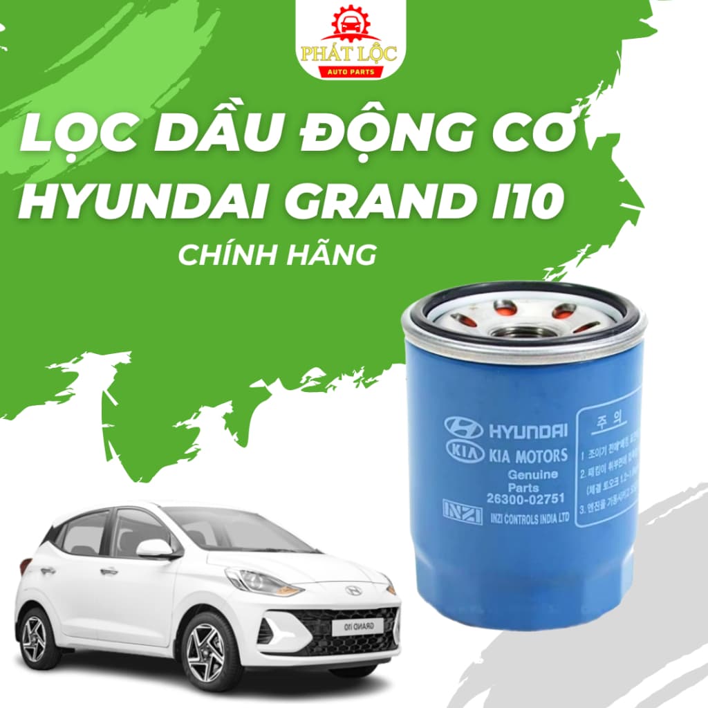 Lọc nhớt, lọc dầu động cơ I10, Morning, Accent chính hãng