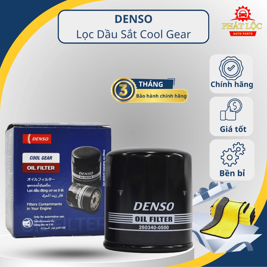 Lọc nhớt động cơ Denso phù hợp Vios, Yaris, Altis ( Denso chính hãng)