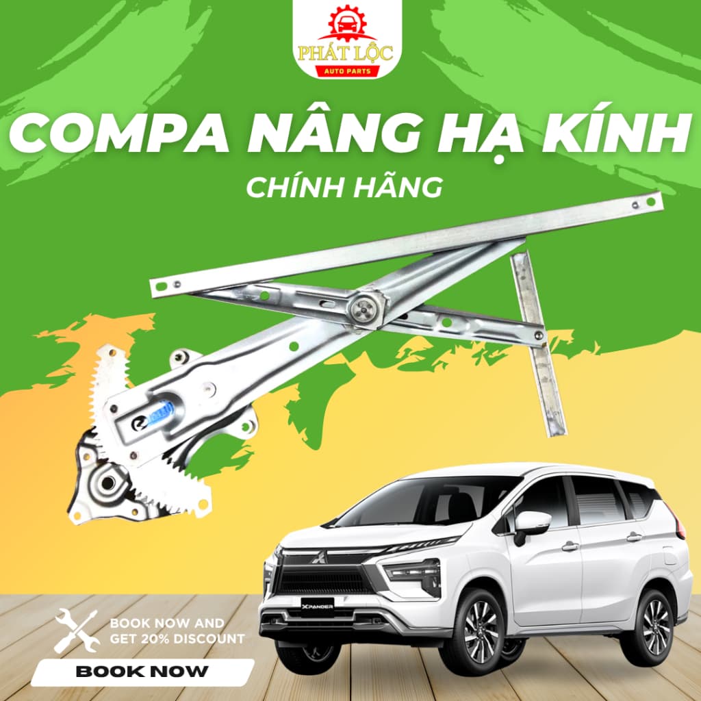 Compa lên xuống kính Xpander (Mitsubishi chính hãng)