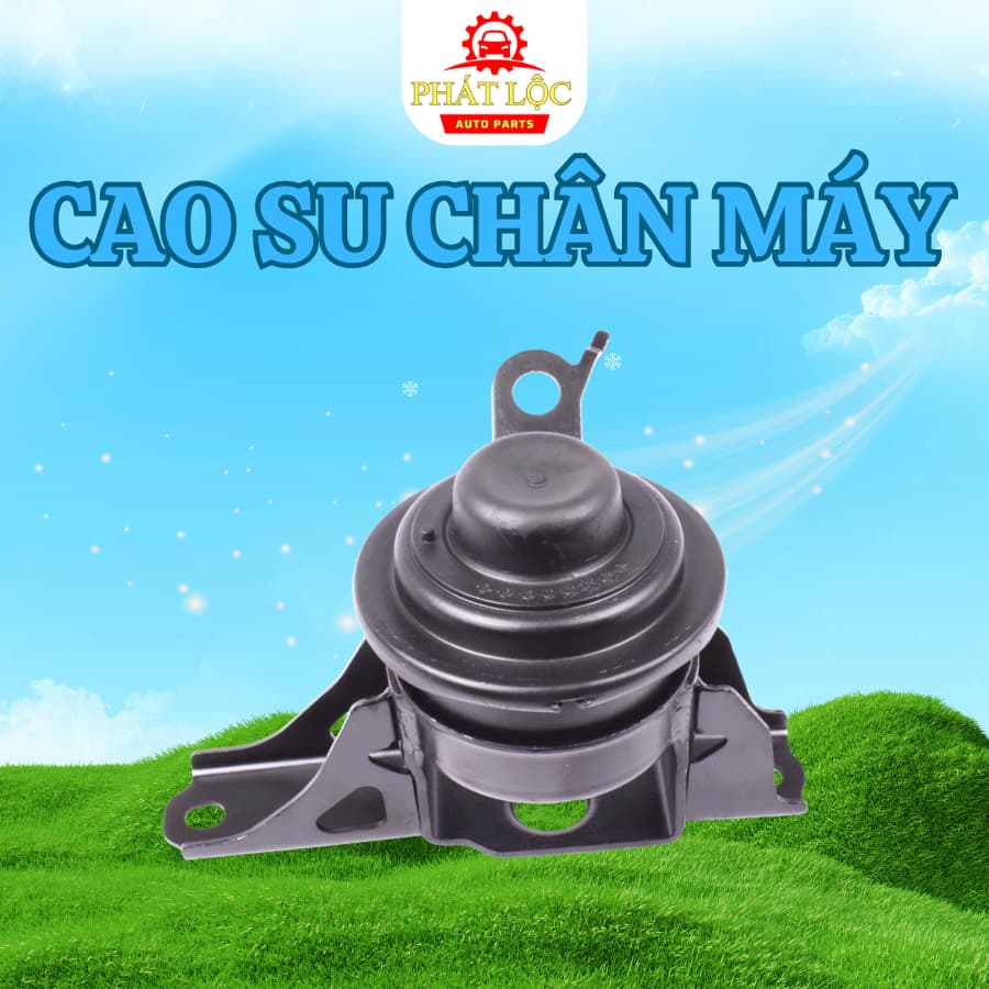 Cao su chân máy, cao su chân hộp số Vios 2014-2024 ( Toyota chính hãng) - ảnh 2