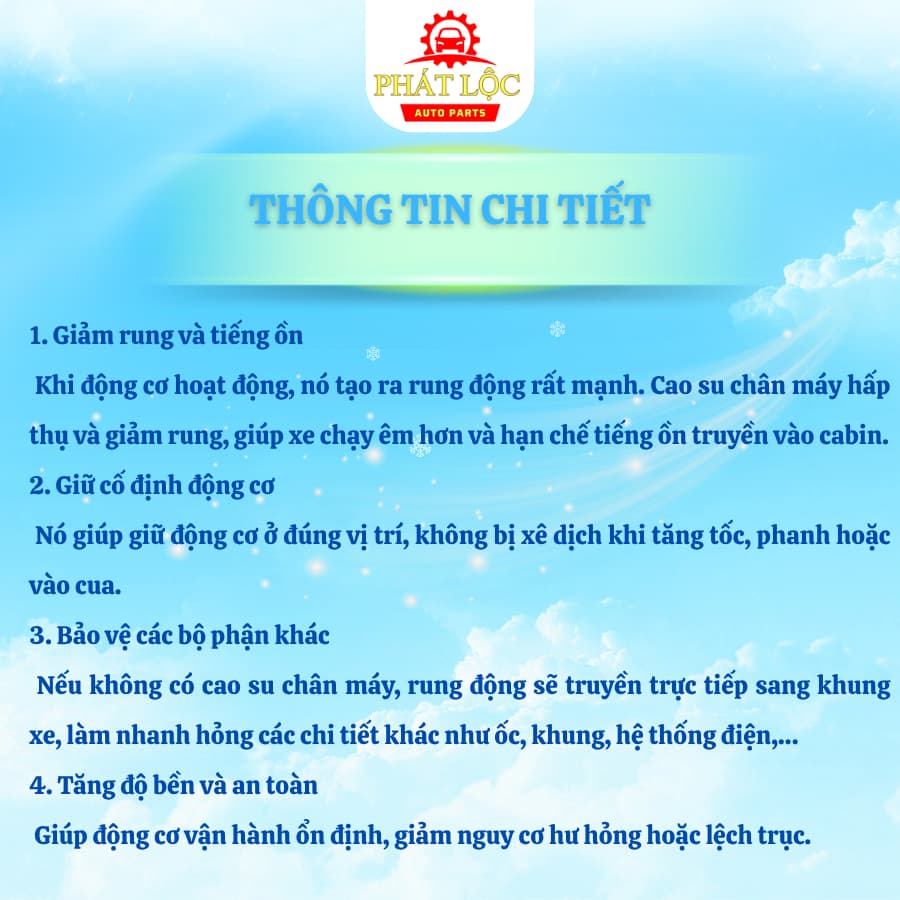 Cao su chân máy, cao su chân hộp số Vios 2014-2024 ( Toyota chính hãng) - ảnh 5