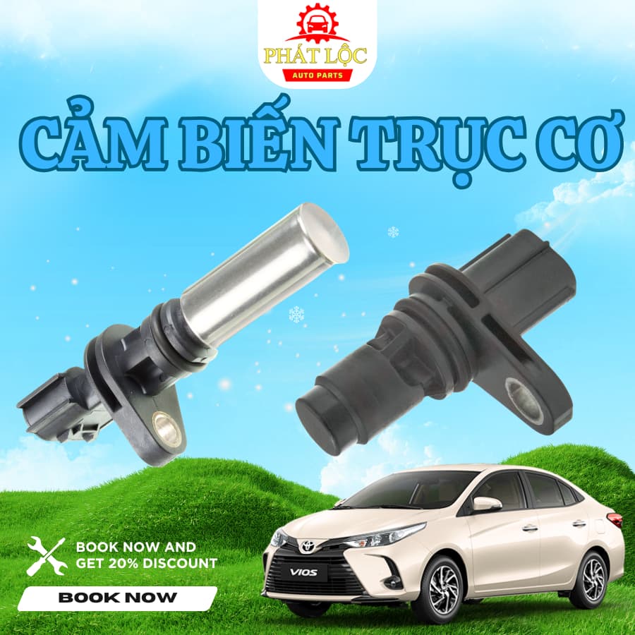 Cảm biến vị trí trục cơ Vios 2014-2024 ( Toyota chính hãng)