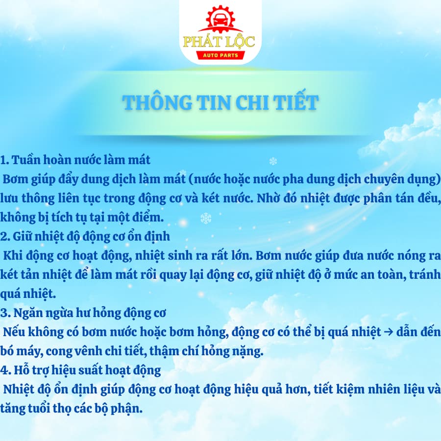 Bơm nước làm mát Vios ( Toyota chính hãng) - ảnh 4