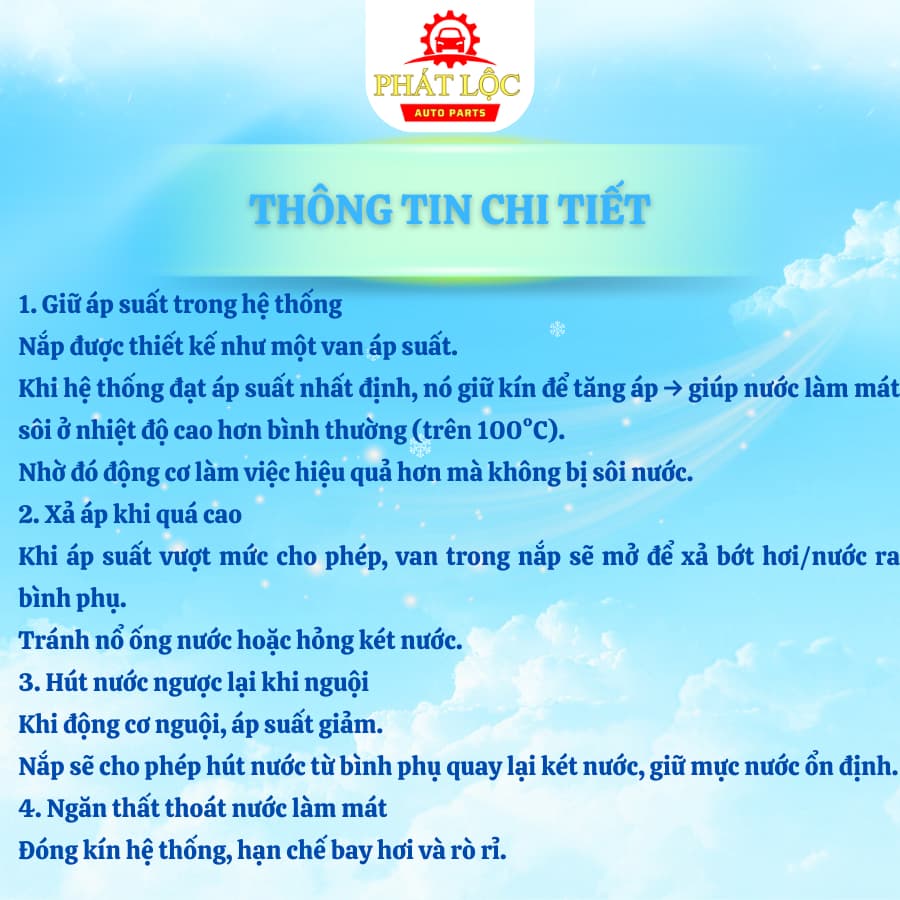 Nắp két nước làm mát Vios ( Toyota chính hãng) - ảnh 4