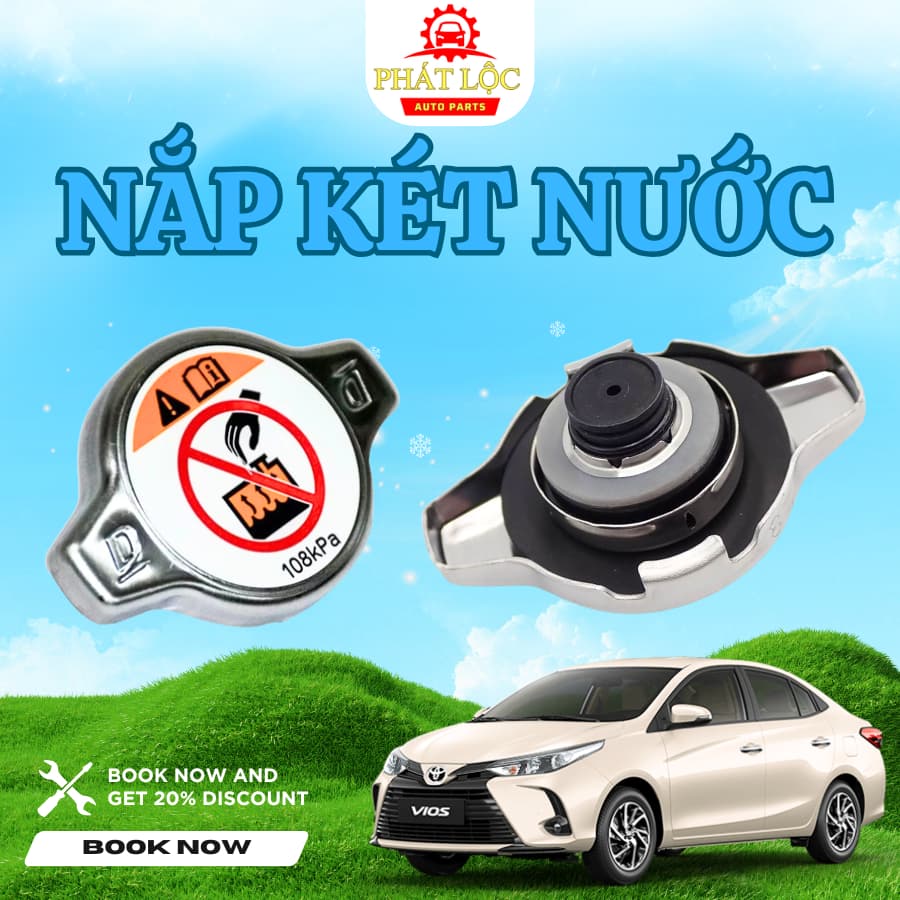 Nắp két nước làm mát Vios ( Toyota chính hãng)