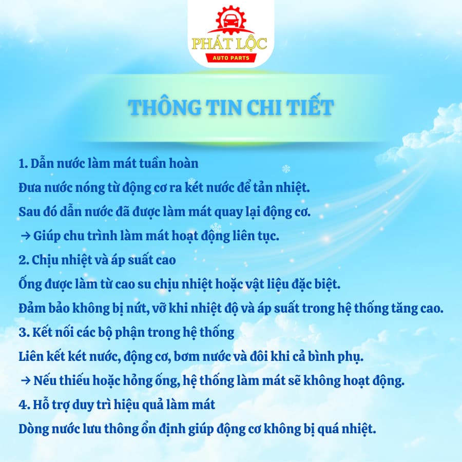 Ống két nước làm mát Vios 2014-2024 ( Thương hiệu OEM) - ảnh 5