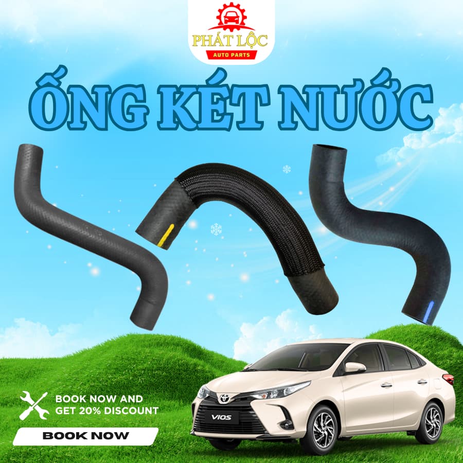 Ống két nước làm mát Vios 2014-2024 ( Thương hiệu OEM)