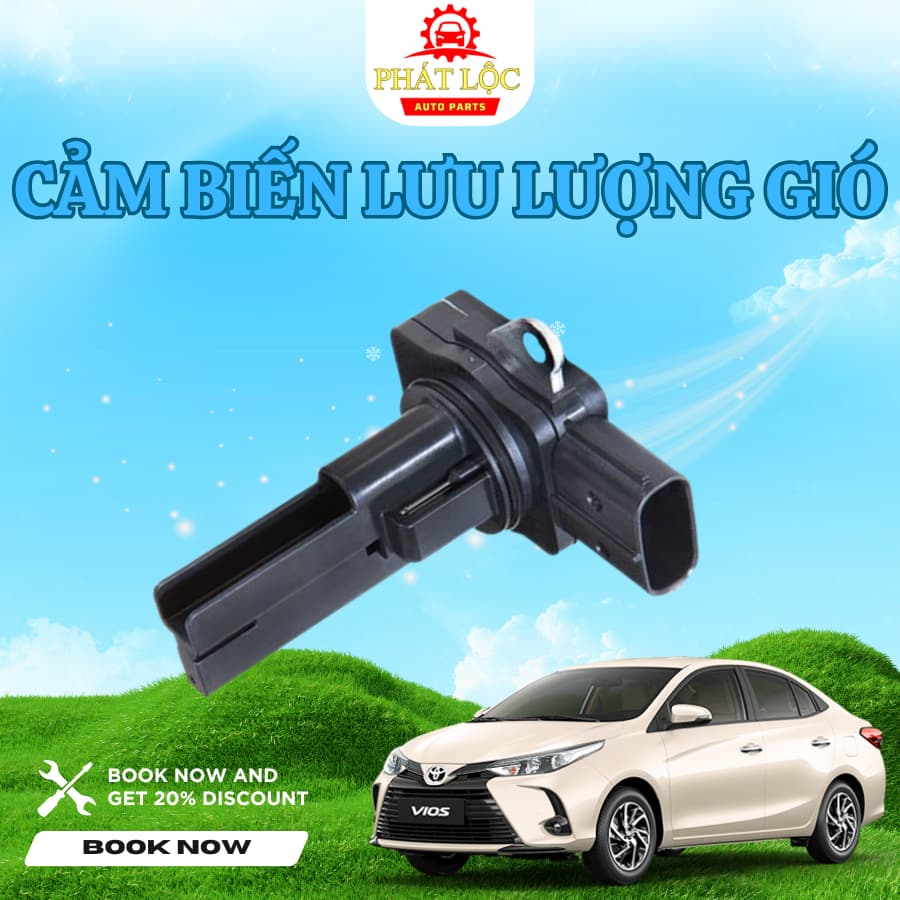 Cảm biến lưu lượng khí nạp Vios 2014-2024 ( Toyota chính hãng)
