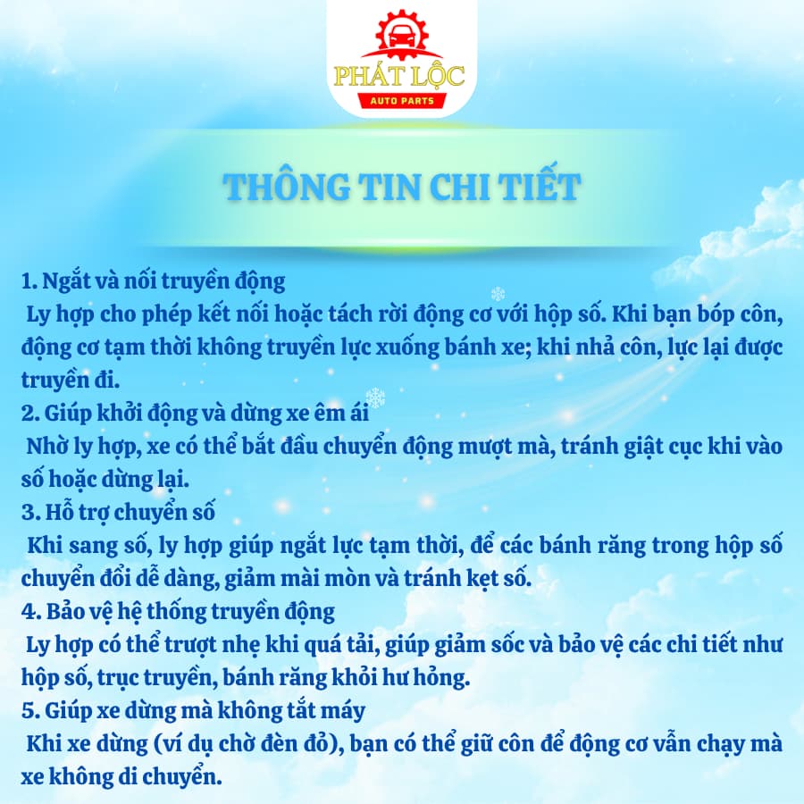 Bộ ly hợp lá côn, bàn ép, bi tê Vios 1.5 2014-2024 ( Toyota chính hãng) - ảnh 5