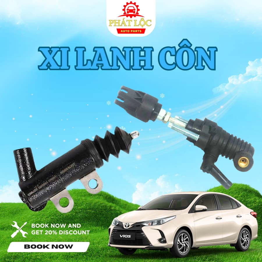 Tổng côn trên, heo côn dưới Vios ( Toyota chính hãng)