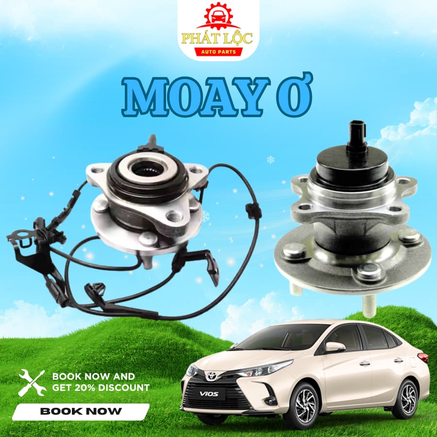 Cụm bi moay ơ Vios 2014-2024 ( Toyota chính hãng)