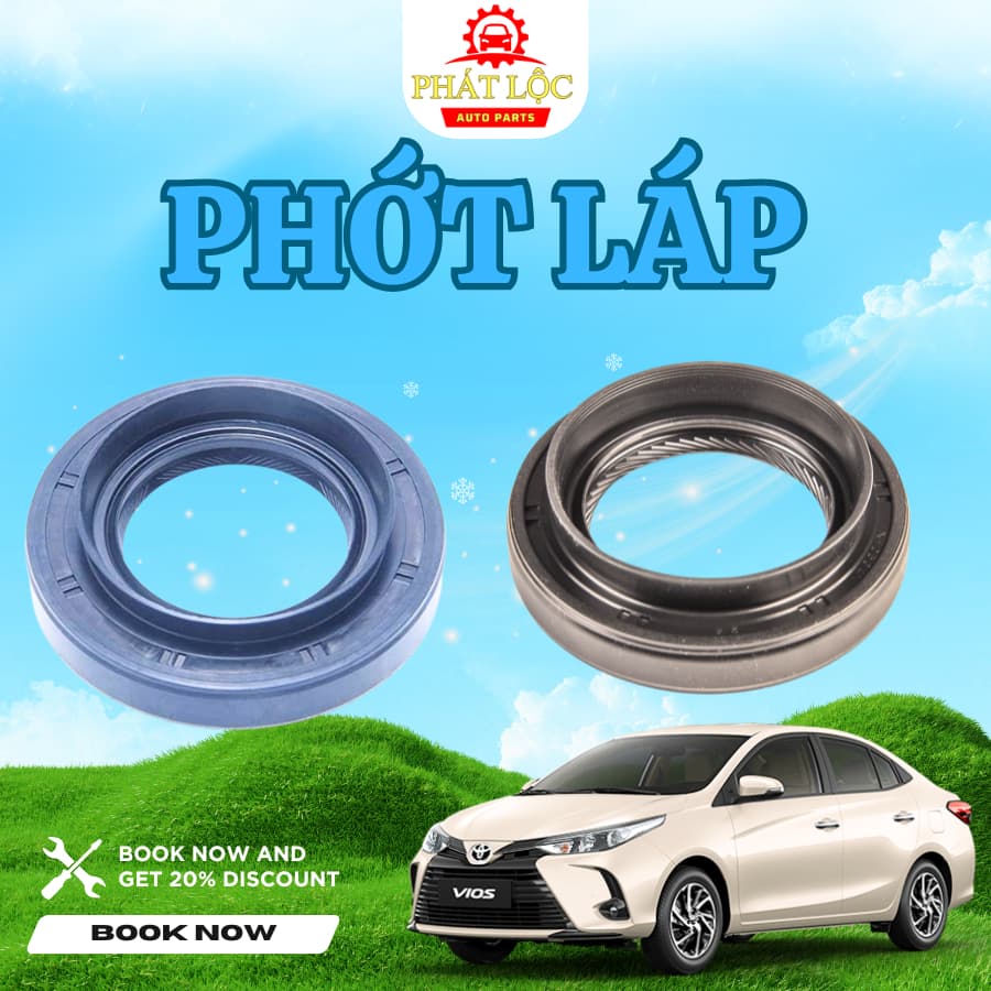 Phớt láp Vios 2014-2024 ( Toyota chính hãng)
