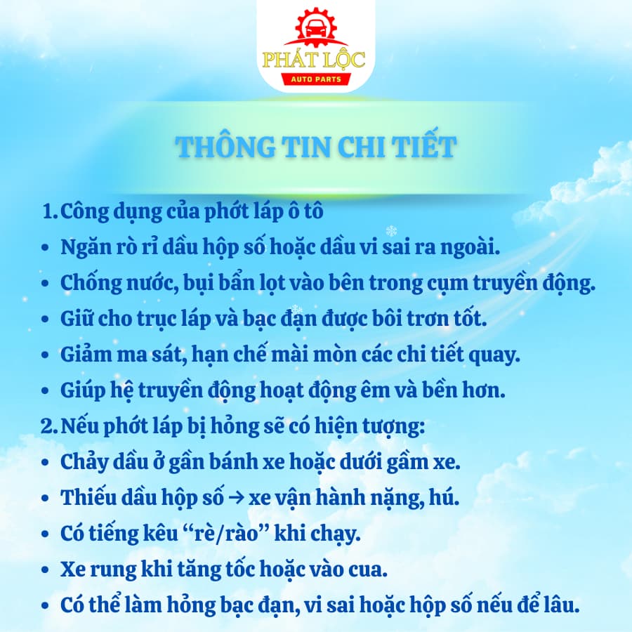 Phớt láp Vios 2014-2024 ( Toyota chính hãng) - ảnh 4
