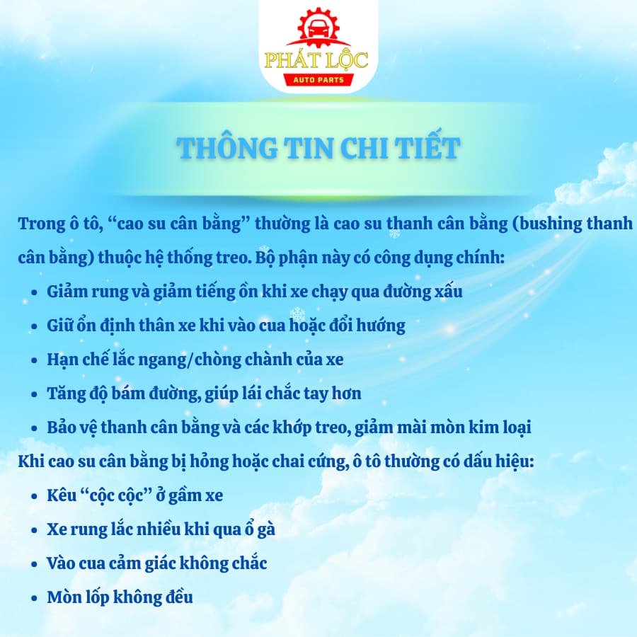Cao su thanh cân bằng Vios 2014-2024 ( Thương hiệu OEM) - ảnh 4