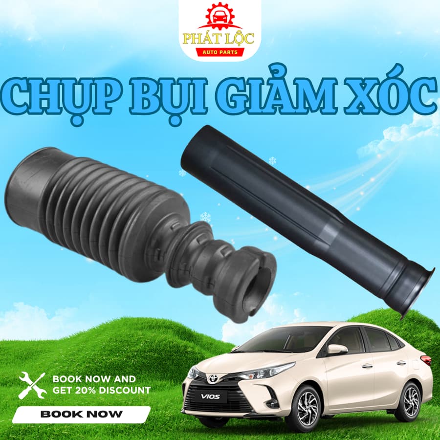 Cao su chụp bụi giảm xóc Vios 2014-2024 ( Thương hiệu OEM)