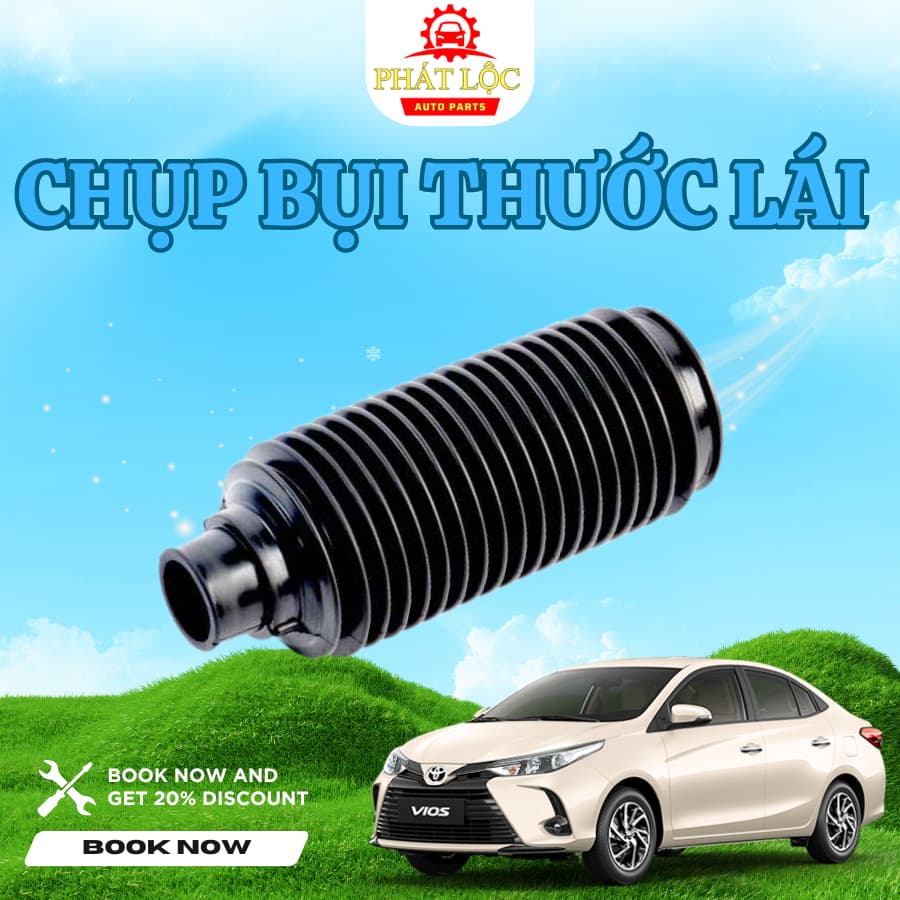 Cao su chụp bụi thước lái Vios 2014-2024 ( Thương hiệu OEM)