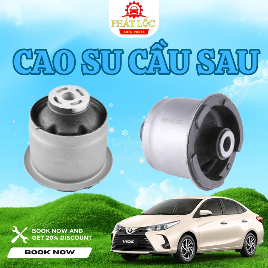 Cao su cầu sau Vios 2014-2024 ( Thương hiệu OEM )