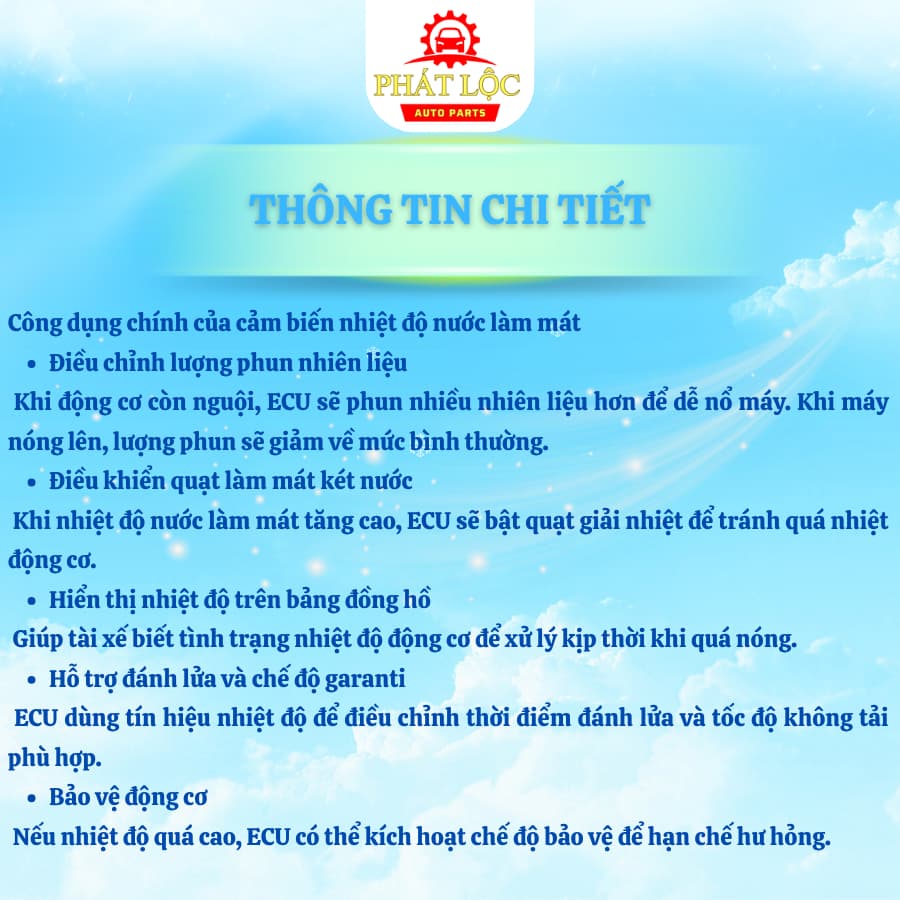 Cảm biến nhiệt độ nước làm mát Vios 2014-2024 ( Toyota chính hãng) - ảnh 4