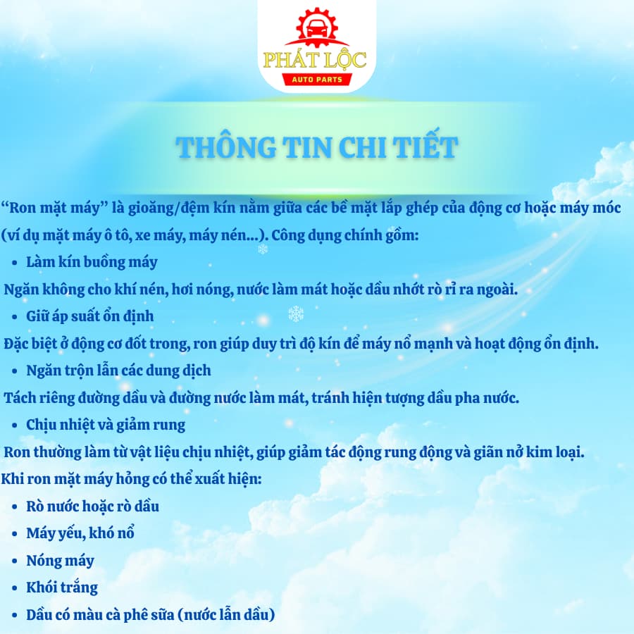 Gioăng mặt máy, ron mặt máy Vios 2014-2024 ( Toyota chính hãng) - ảnh 4