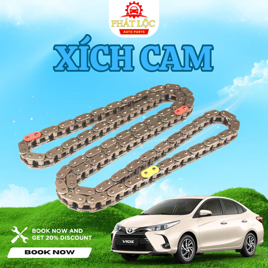 Xích cam , sên cam Toyota Vios 2014-2024 ( Toyota chính hãng)