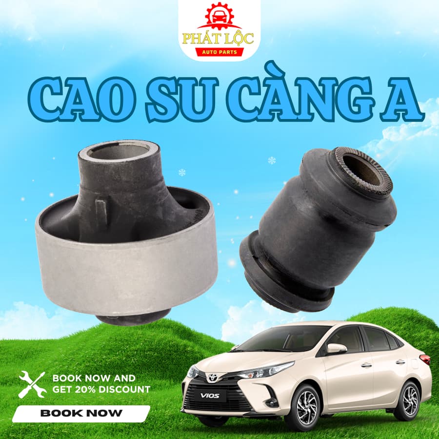 Cao su càng A to, cao su càng A bé Vios 2008-2024 ( Thương hiệu OEM, Aftermarket)