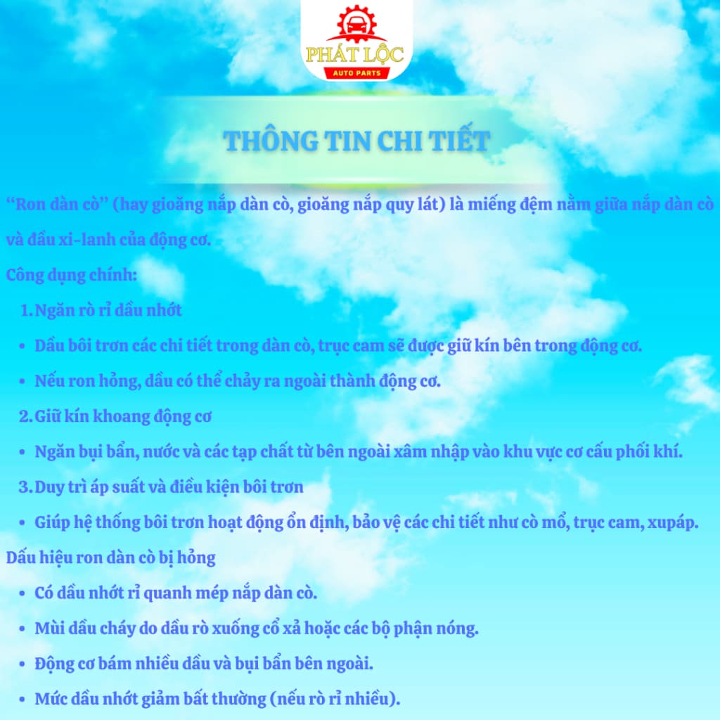 Gioăng dàn cò, ron dàn cò Innova 2004-2022 ( Toyota chính hãng) - ảnh 4