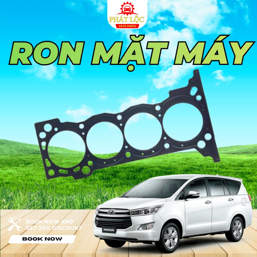 Gioăng mặt máy, ron mặt máy Innova 2004-2022 (Toyota chính hãng) - ảnh 3