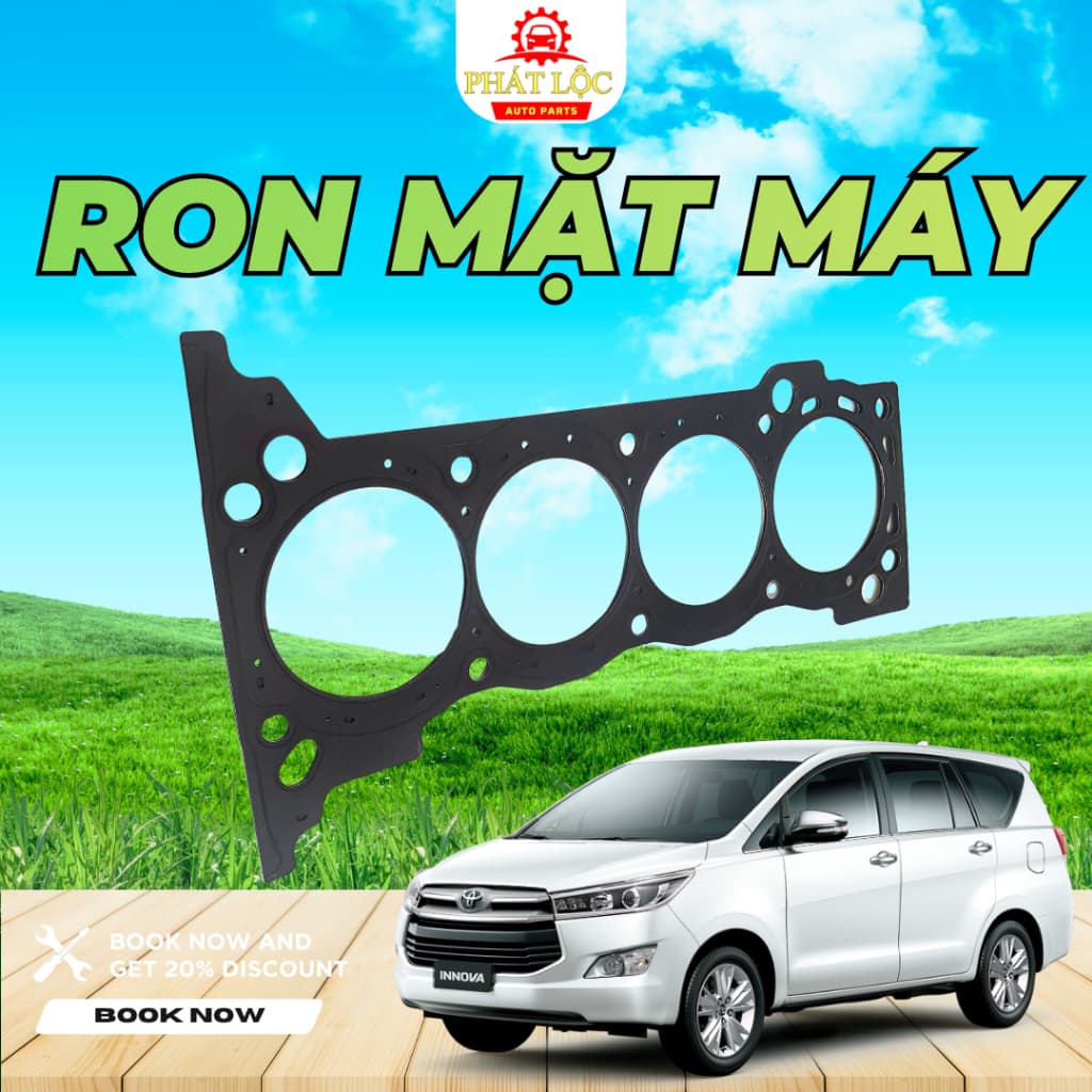 Gioăng mặt máy, ron mặt máy Innova 2004-2022 (Toyota chính hãng) - ảnh 2