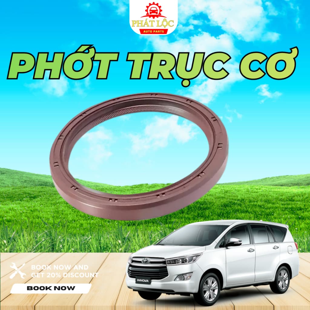 Phớt đầu cốt máy, phớt đuôi cốt máy, phớt trục cơ Innova ( Toyota chính hãng) - ảnh 2