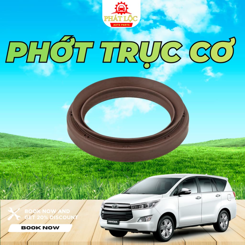Phớt đầu cốt máy, phớt đuôi cốt máy, phớt trục cơ Innova ( Toyota chính hãng) - ảnh 3