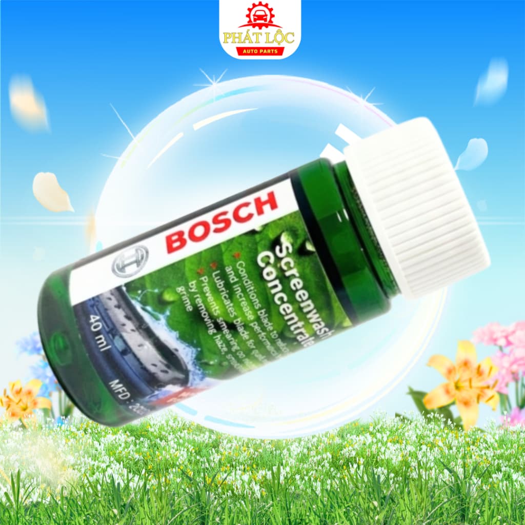 Nước rửa kính cao cấp đậm đặc BOSCH chai 40ml pha cùng 4L nước ( Bosch chính hãng) - ảnh 3