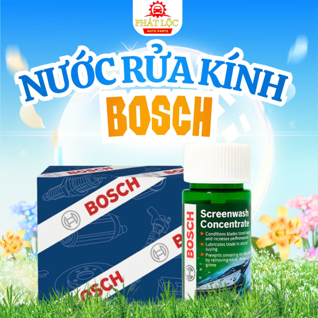 Nước rửa kính cao cấp đậm đặc BOSCH chai 40ml pha cùng 4L nước ( Bosch chính hãng) - ảnh 2