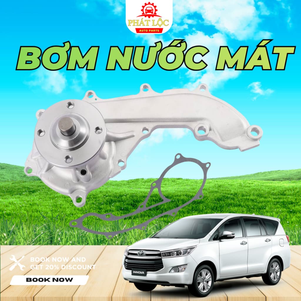 Bơm nước làm mát Innova ( Toyota chính hãng)