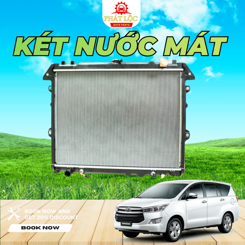 Két nước làm mát Innova 2004-2022 ( Toyota chính hãng)