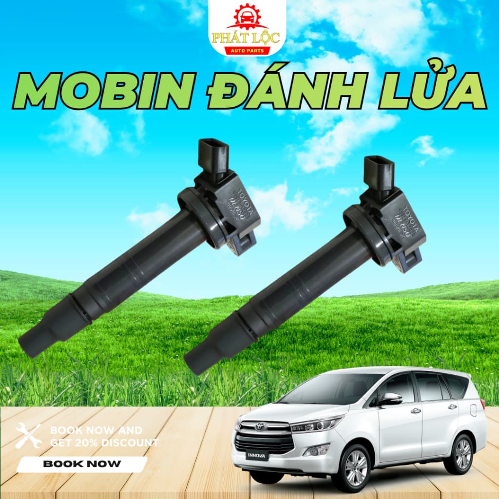 Mobin, Mô bin, Bô bin đánh lửa Innova 2004-2022 ( Toyota chính hãng) - ảnh 2